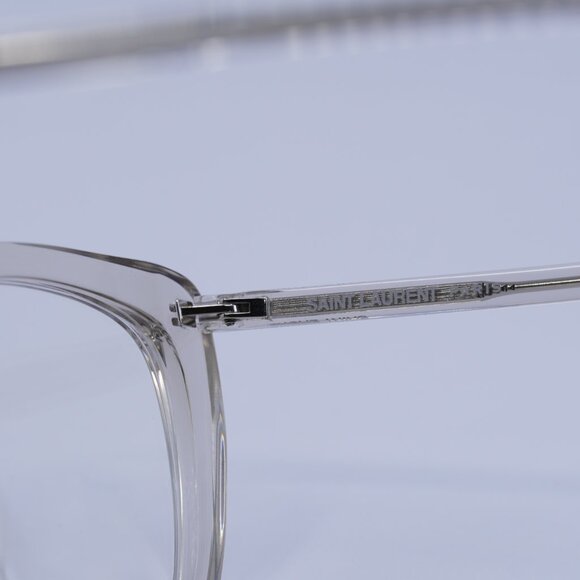 Saint Laurent SL778 004 Eyeglasses Transparent Beige 55mm Square Frame - Picture 8 of 10